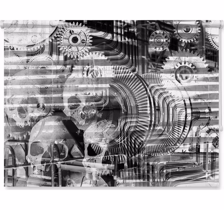 Industrial revolution bedroom roller blind - TenStickers