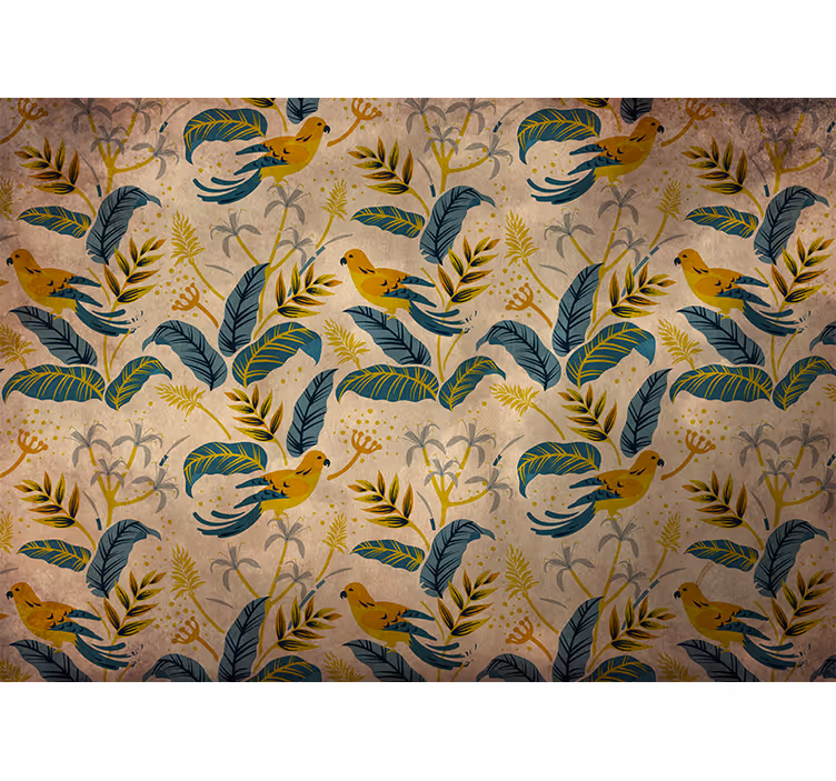 Bedroom roller blind with scandinavian bird design - TenStickers