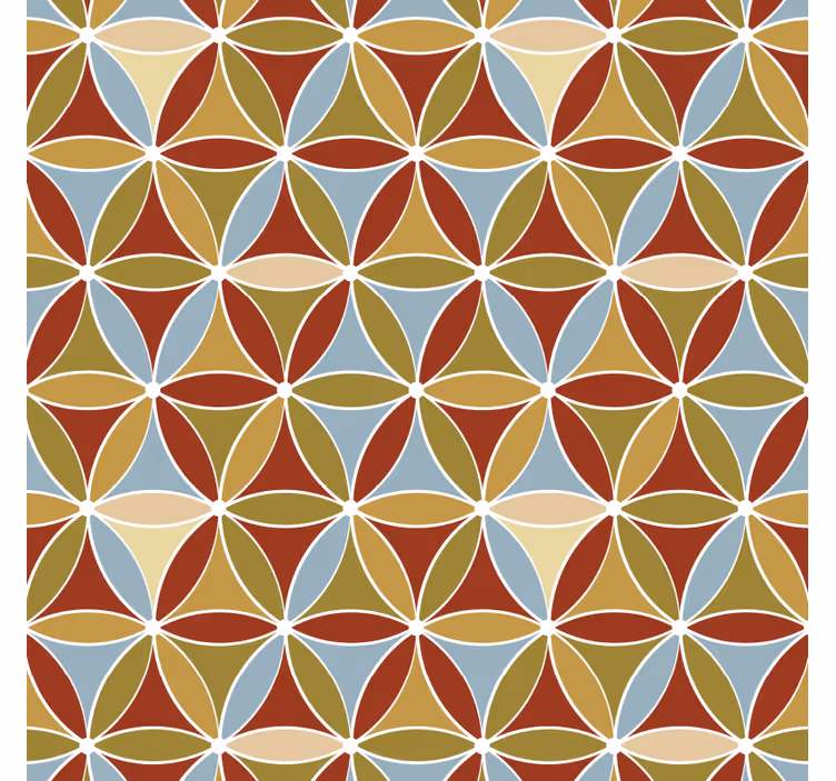 Living room roller blind vibrant prism pattern - TenStickers