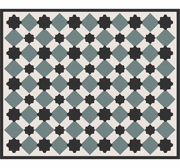 Living room roller blind vintage star design - TenStickers