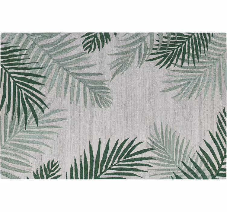 Living room roller blind big palm leaves - TenStickers
