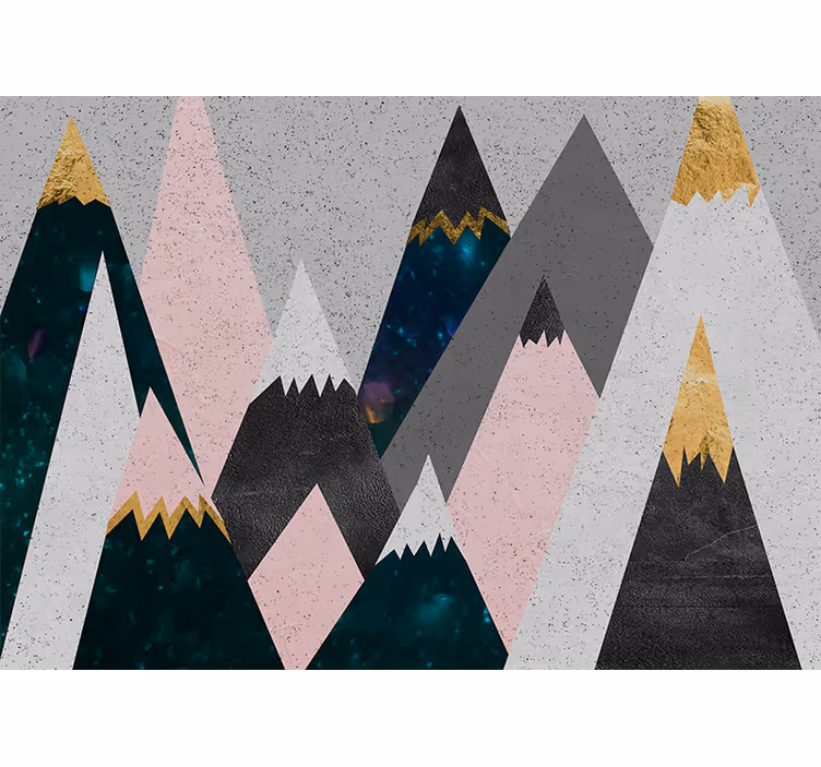 Kids roller blind colorful mountain fun design - TenStickers
