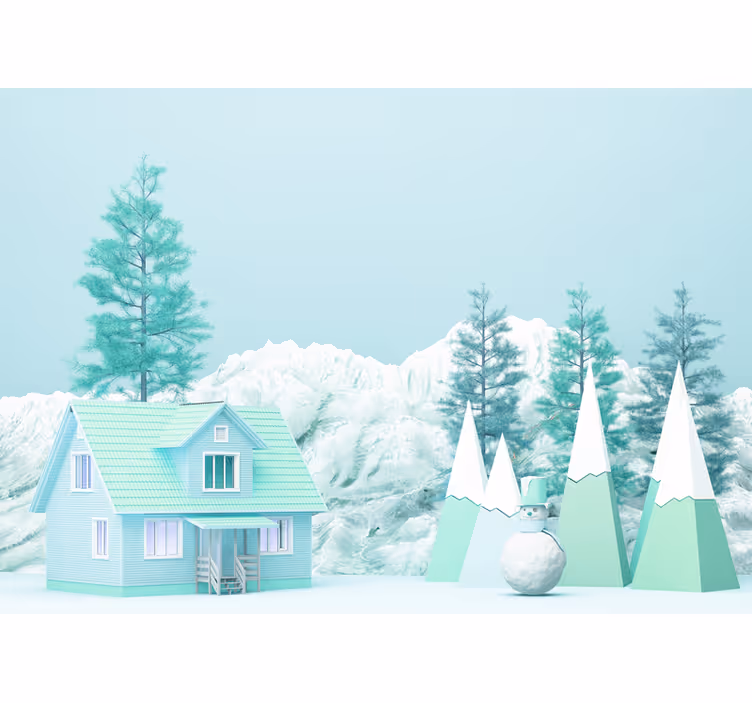 Kids roller blind little farm in the forest design - TenStickers