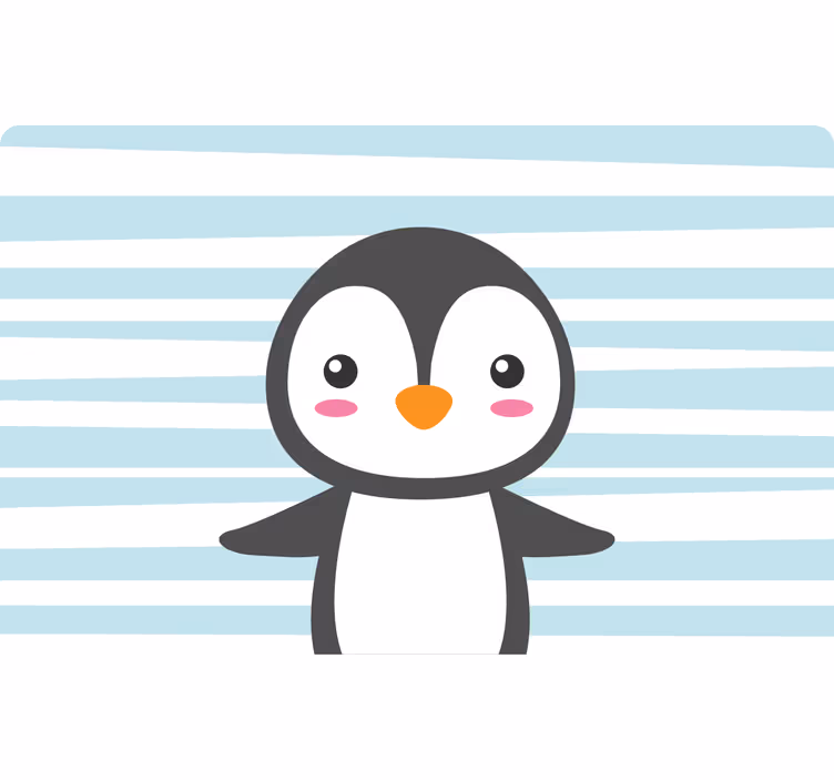 Happy penguin kids roller blind - TenStickers