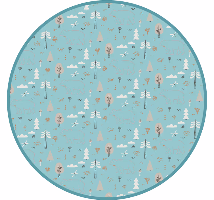 Kids roller blind in geometric nordic style - TenStickers