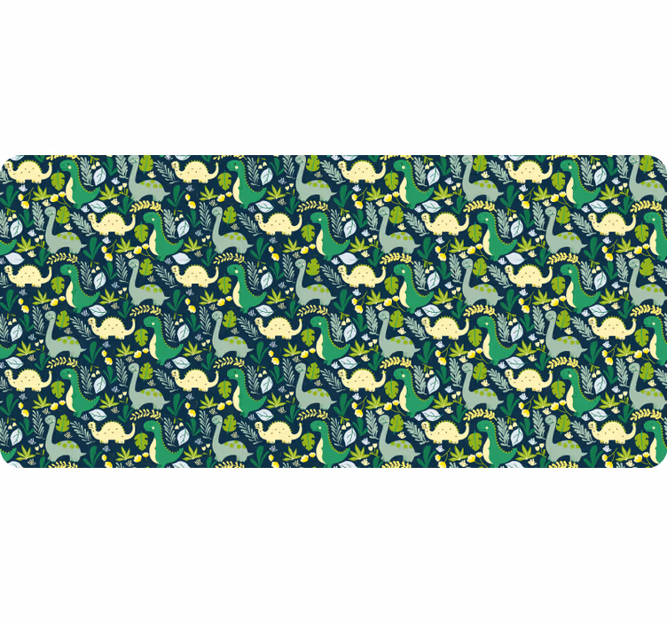 Kids roller blind hand drawn dinosaurs on natural background - TenStickers