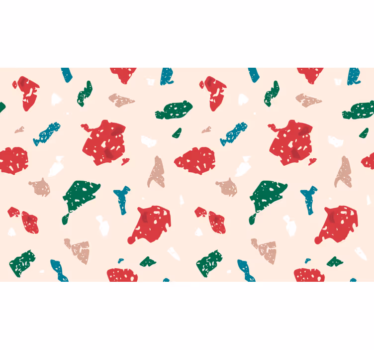 Kids roller blind in terrazzo design - TenStickers