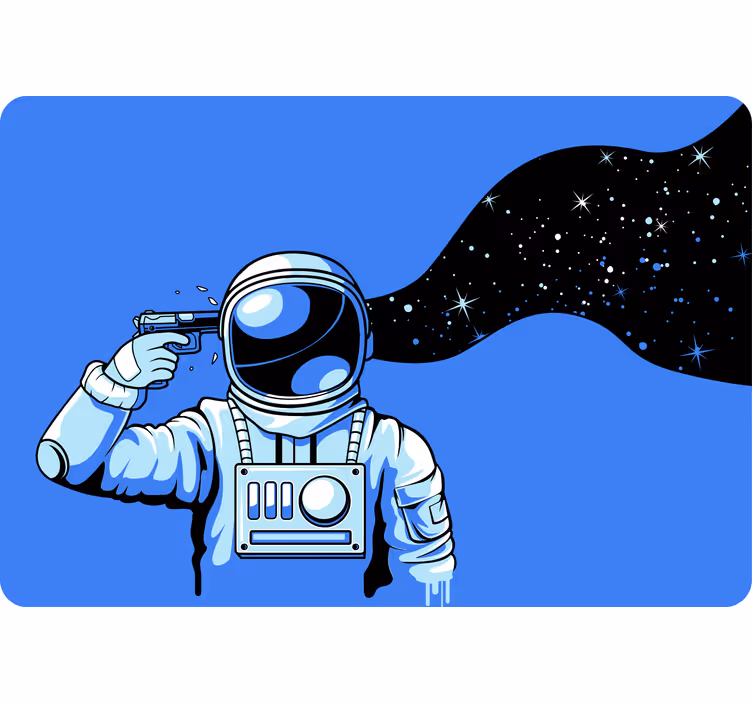 Kids roller blind astronauts in a pressure suit - TenStickers
