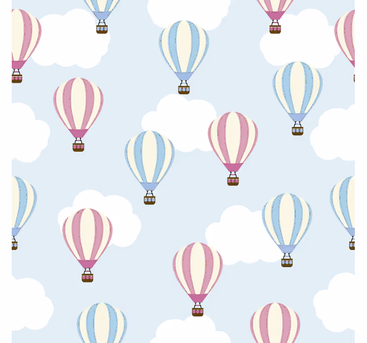 Kids roller blind sky and balloons pattern - TenStickers