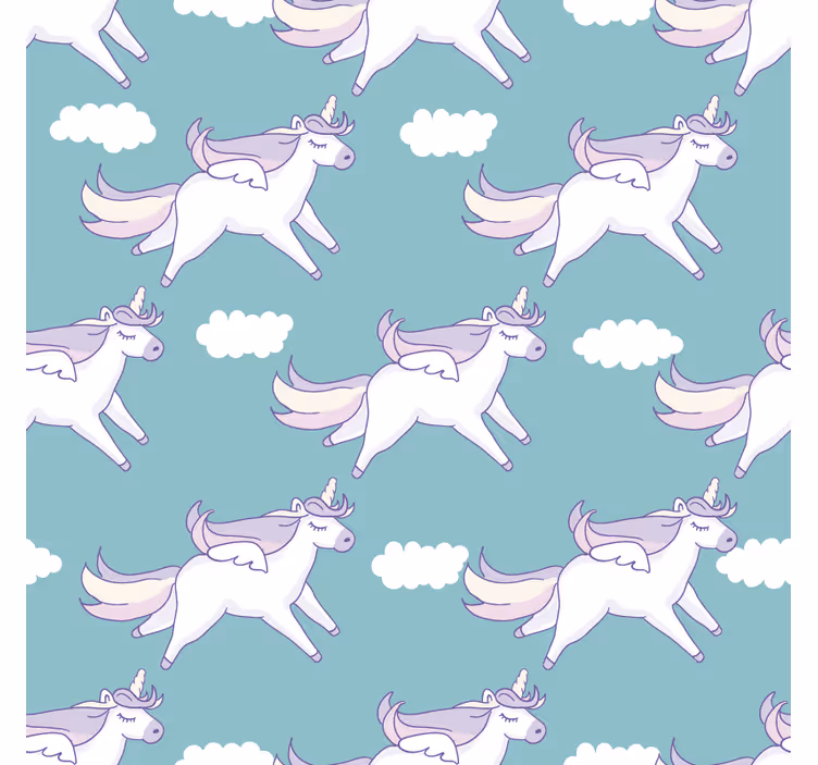 Kids roller blind unicorn pattern - TenStickers