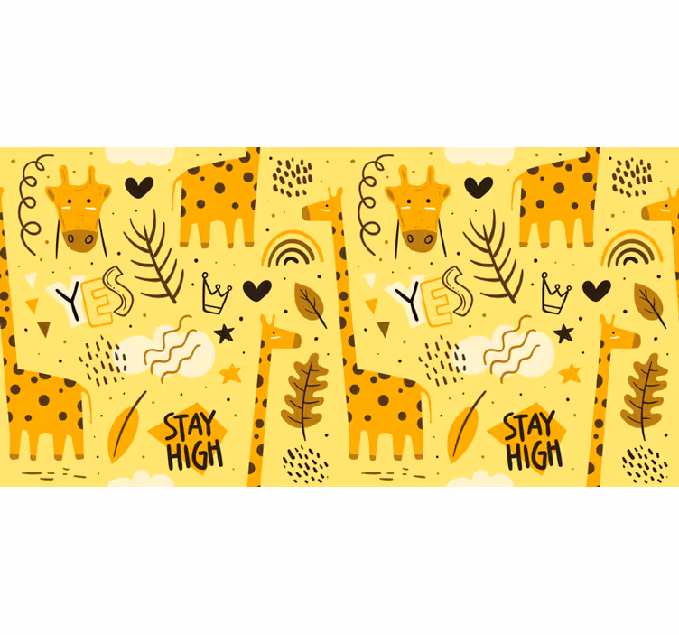 Kids roller blind giraffes design - TenStickers