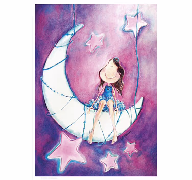 Kids roller blind lol malone moon adhesive - TenStickers