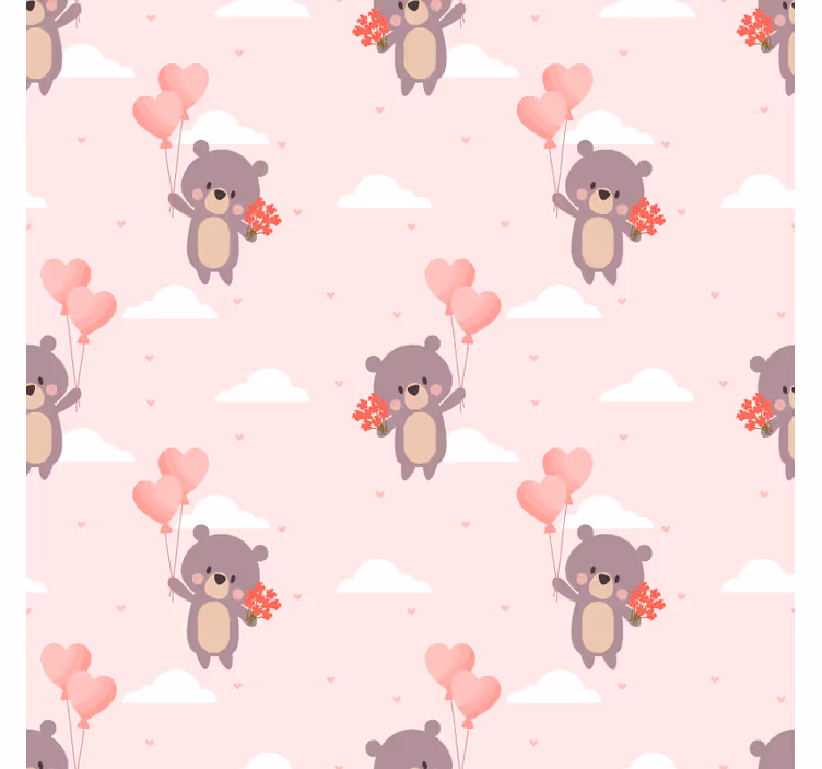 Kids roller blind cute bear pattern - TenStickers