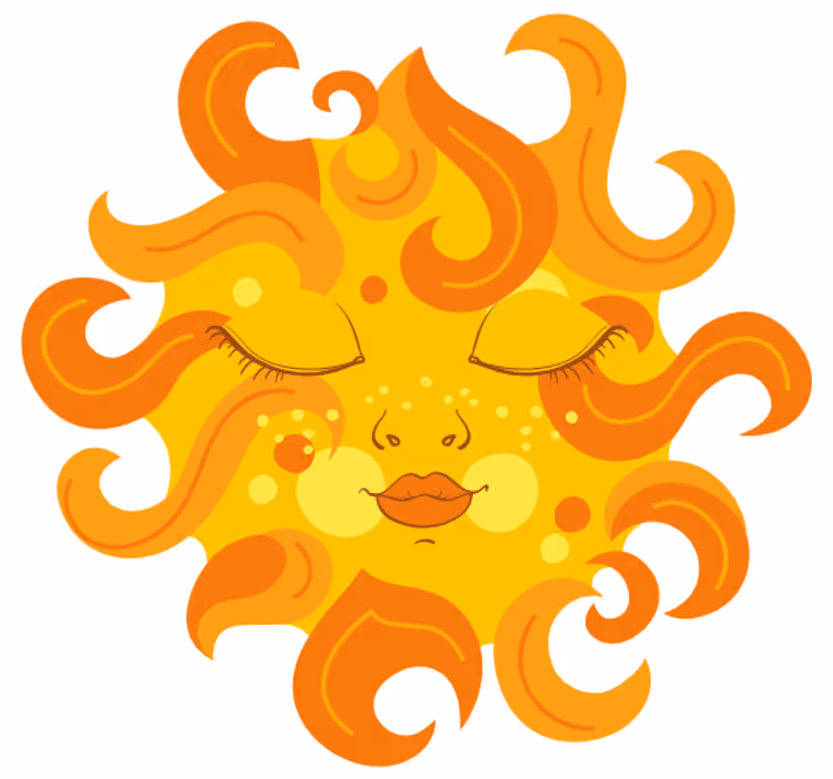 Kids roller blind sun girl - TenStickers