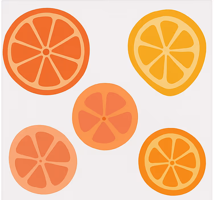 Roller blind fruits citrus - TenStickers