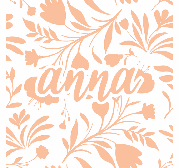 Kids roller blind pink vintage leaves pattern - TenStickers