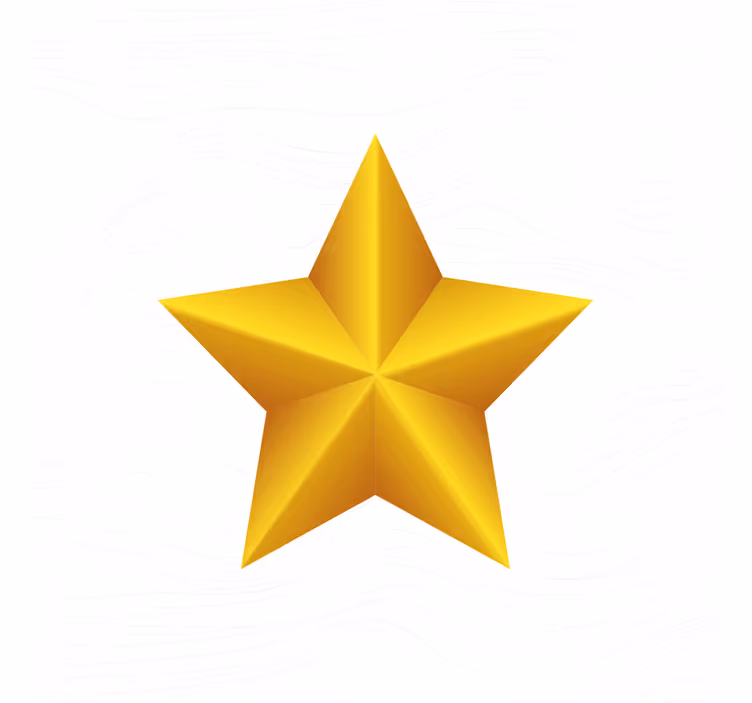 Kids roller blind golden star design - TenStickers