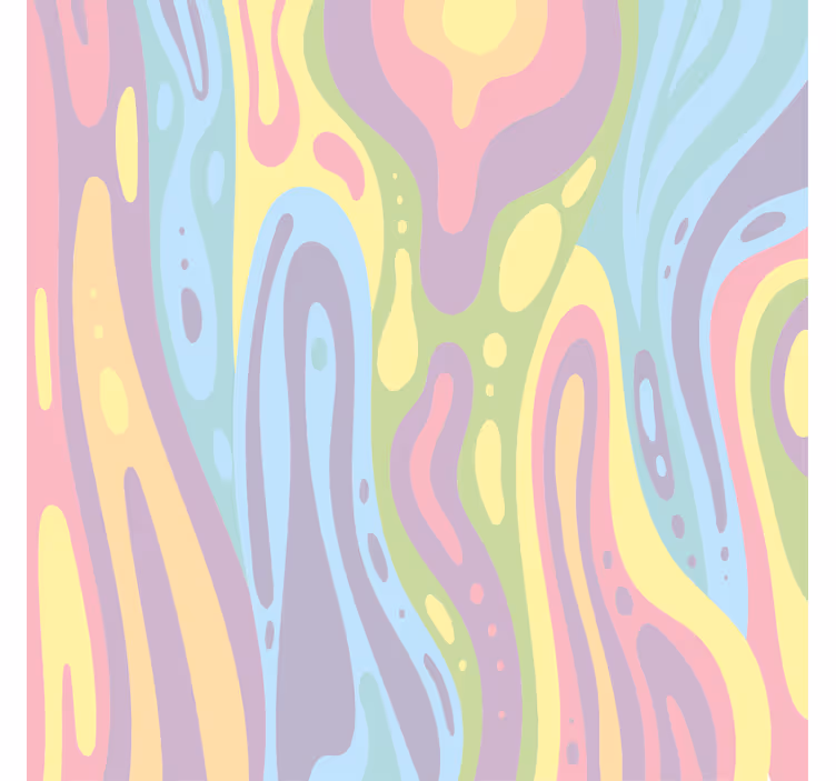 Kids roller blind with colorful lava lamp effect - TenStickers