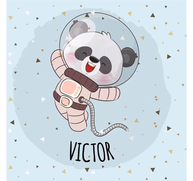 Kids roller blind cute panda design for boys - TenStickers