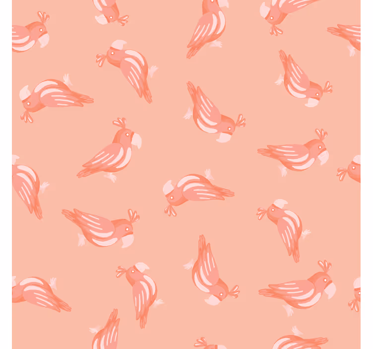 Kids roller blind pink birds pattern - TenStickers