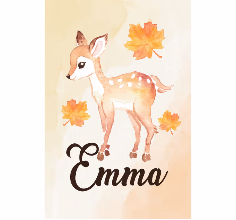 Kids roller blind roe deer - TenStickers