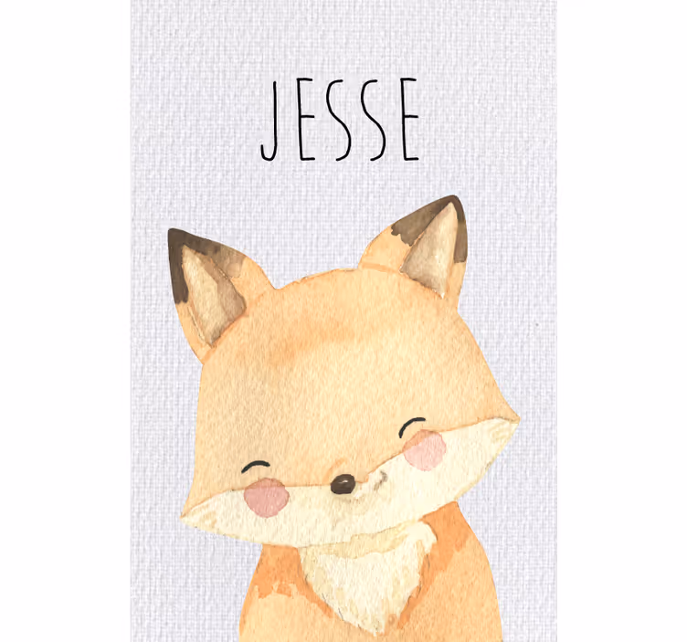 Kids roller blind forest animals fox - TenStickers