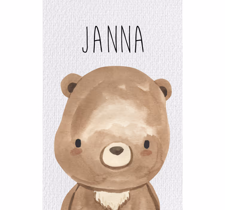 Kids roller blind forest animals bear - TenStickers
