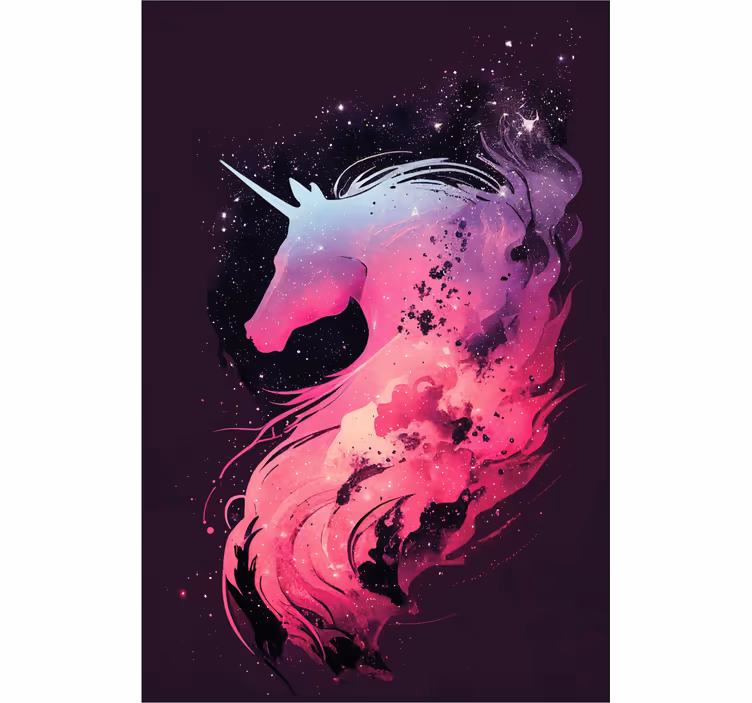 Kids roller blind galaxy unicorn design - TenStickers