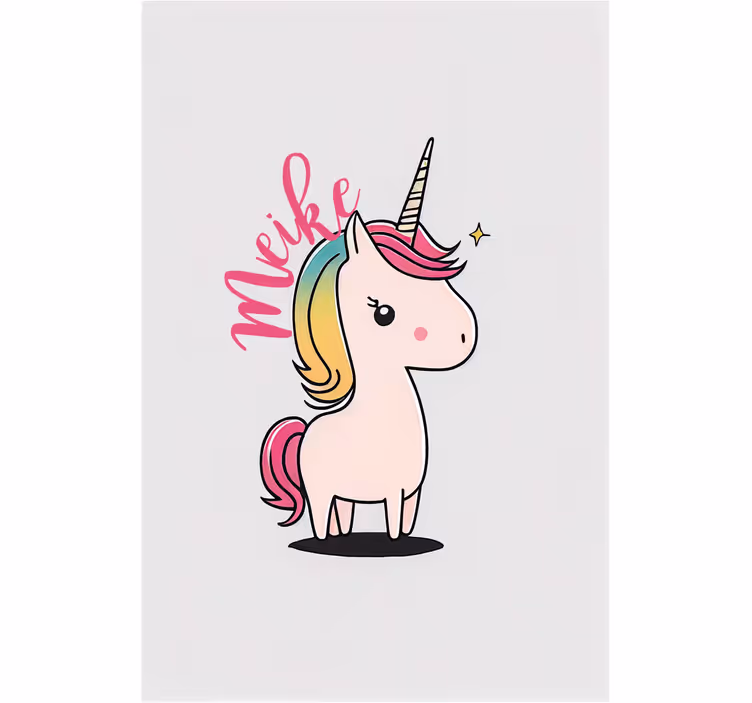 Kids roller blind cartoon unicorn design - TenStickers