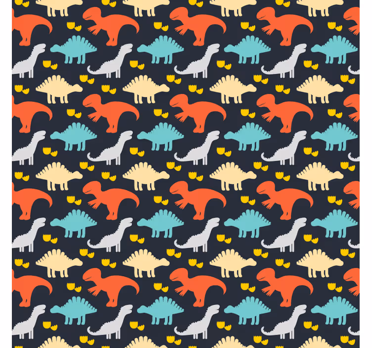 Kids roller blind dinosaur pattern - TenStickers