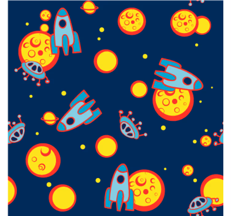 Kids roller blind cosmic vinyl piece - TenStickers