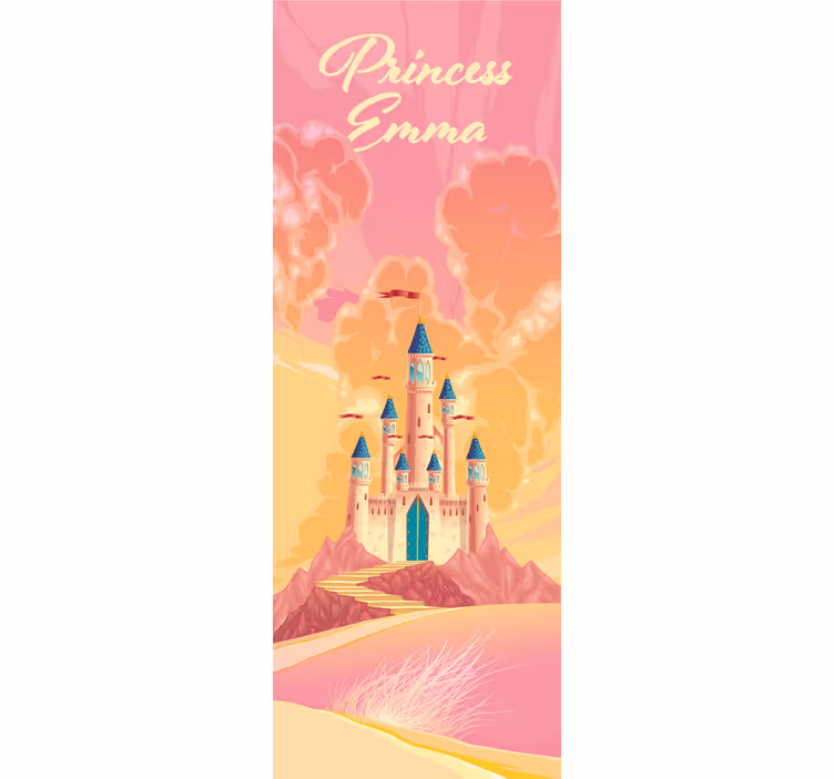 Kids roller blind 3d fairytale castle - TenStickers