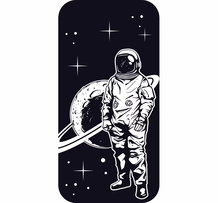 Kids roller blind astronaut design with planet - TenStickers