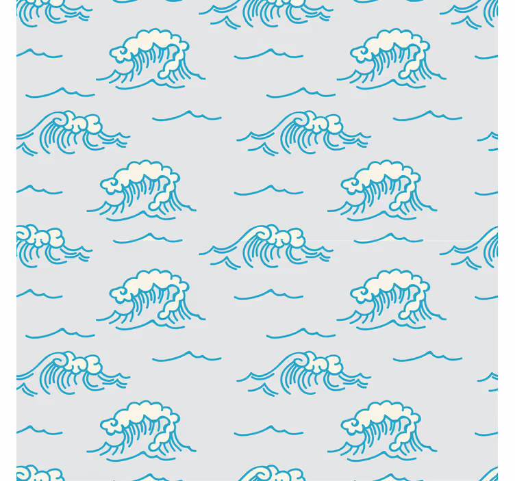 Kids roller blind ocean wave design - TenStickers