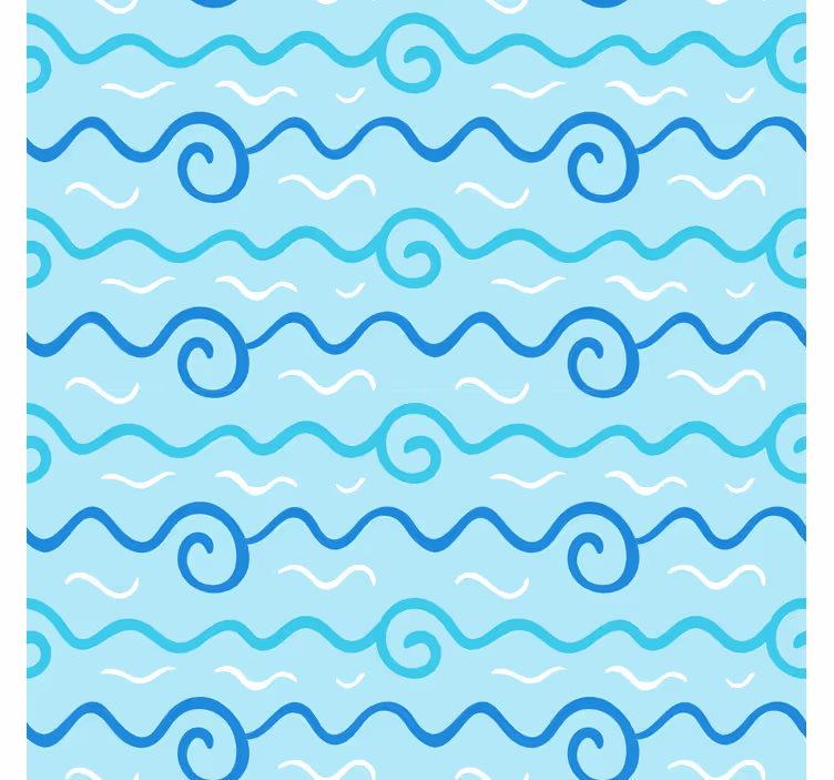 Kids roller blind seaside landscape illustration - TenStickers