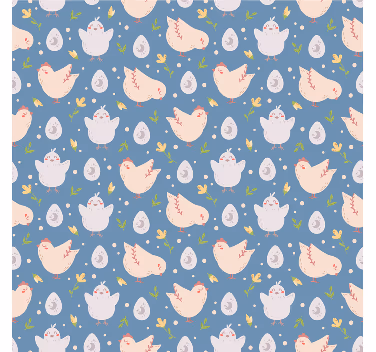 Kids roller blind with chicken characters - TenStickers