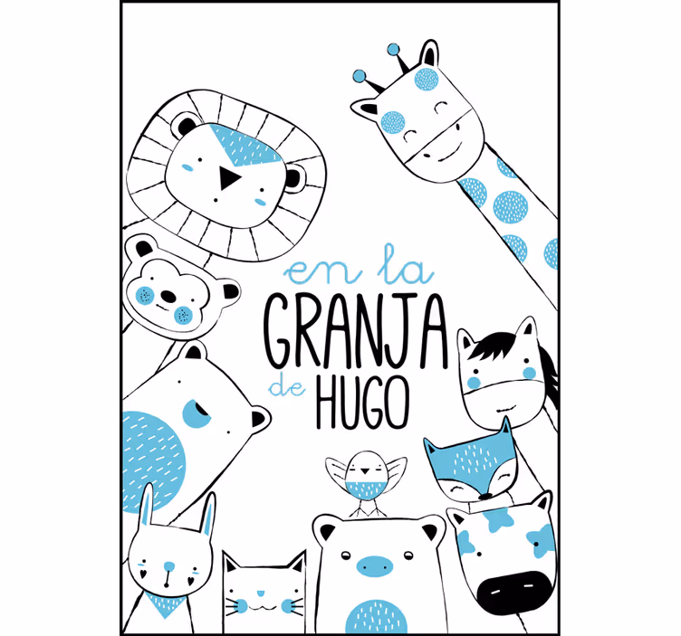 Kids roller blind at pepito's farm - TenStickers