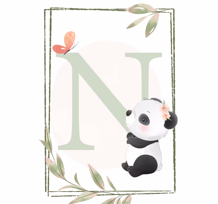 Kids roller blind cute panda design - TenStickers