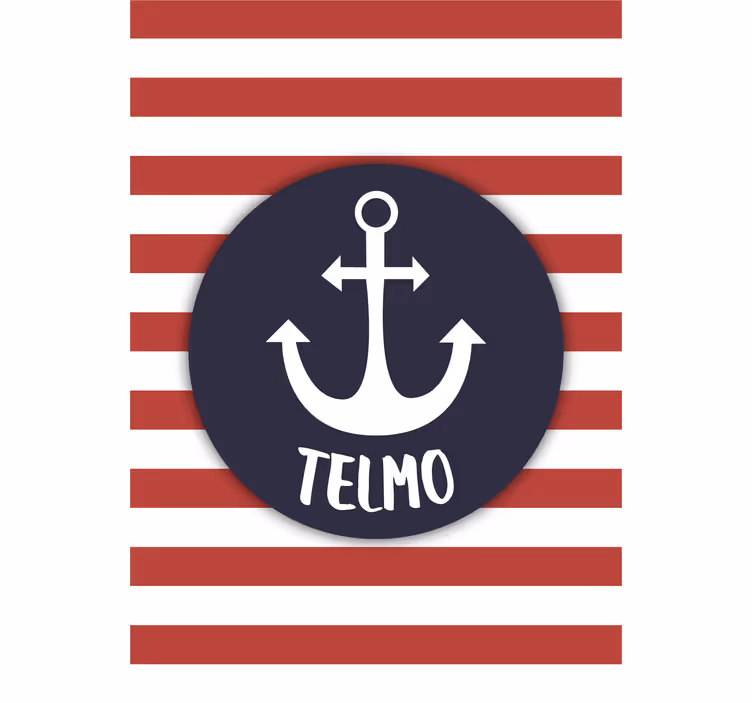 Kids roller blind customizable sailor anchor design - TenStickers