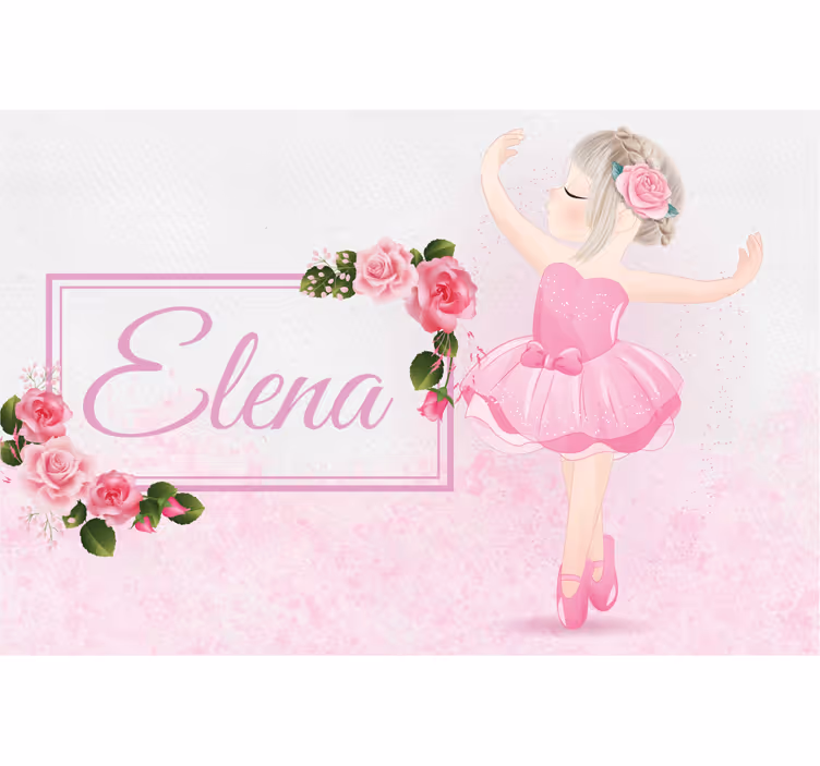 Kids roller blind ballet dancer design - TenStickers