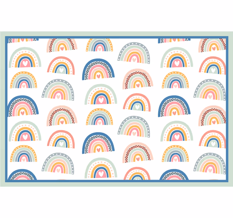 Kids roller blind colorful minimalistic rainbows - TenStickers