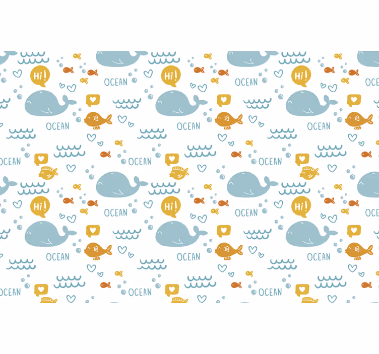 Kids roller blind colorful and happy ocean - TenStickers