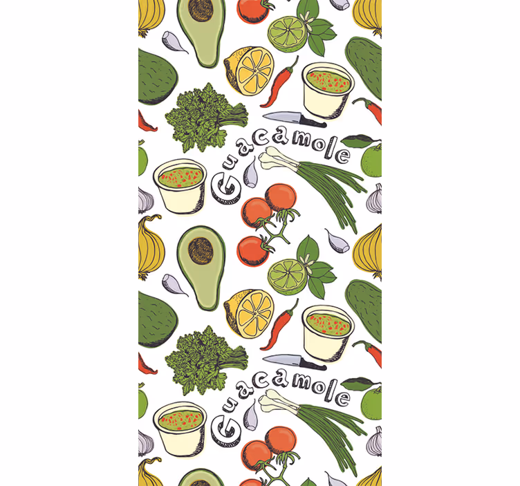 Kitchen roller blind mexican fruit decorative vinyl - TenStickers