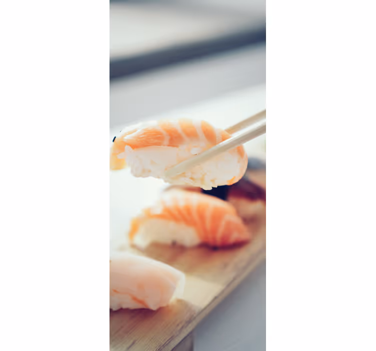 Kitchen roller blind sushi kitchen design - TenStickers