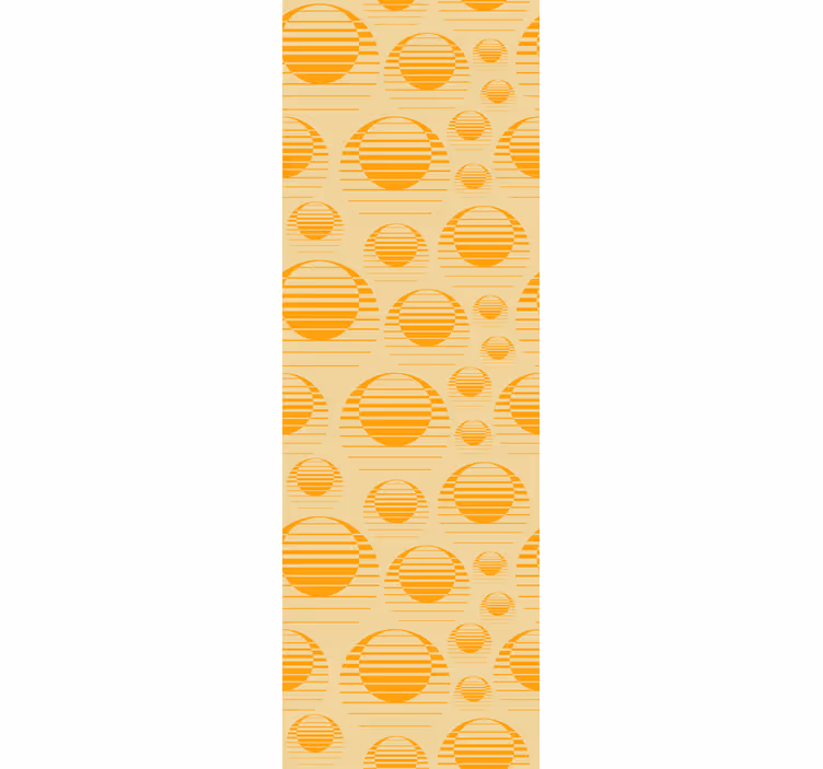 Kitchen roller blind retro sun design fridge - TenStickers