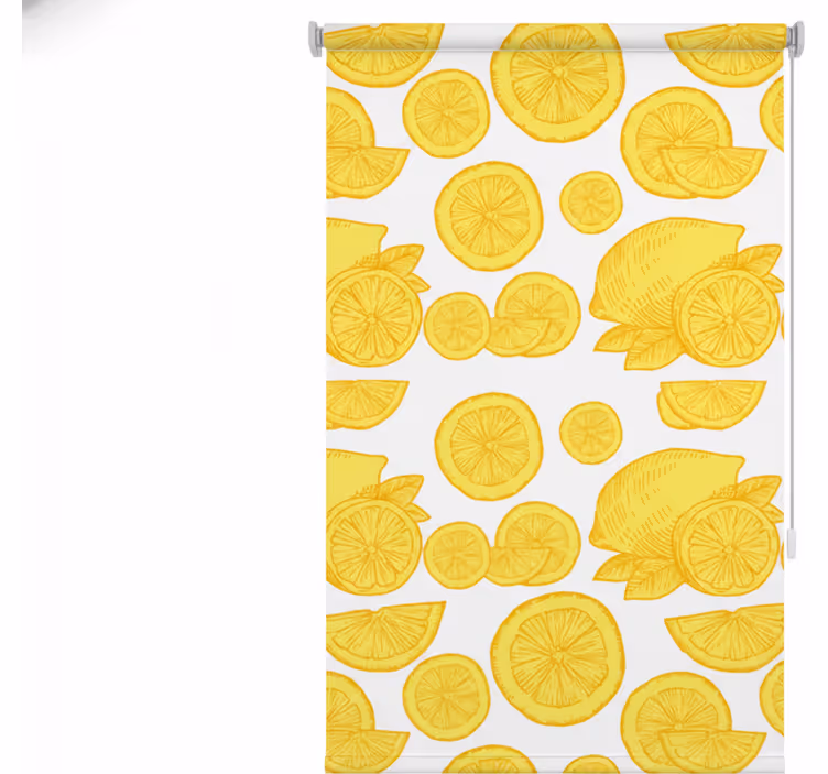 Kitchen roller blind orange and lemon sketch - TenStickers