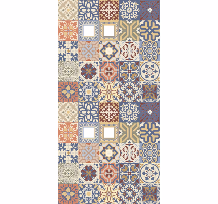 Kitchen roller blind in multicolor design - TenStickers
