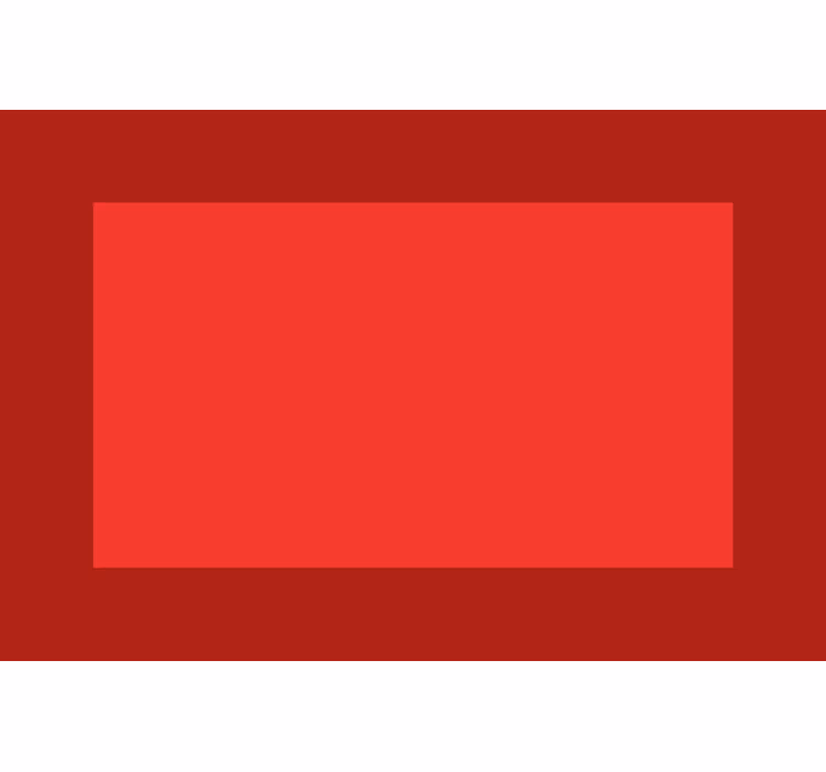 Red roller blind with dark red sides and lighter middle - TenStickers