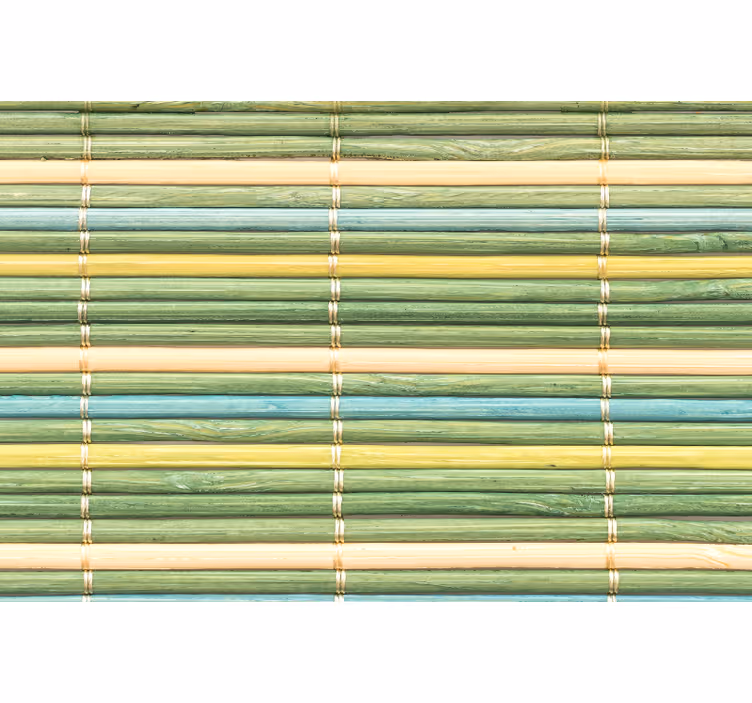 Green roller blind with green bamboo texture - TenStickers