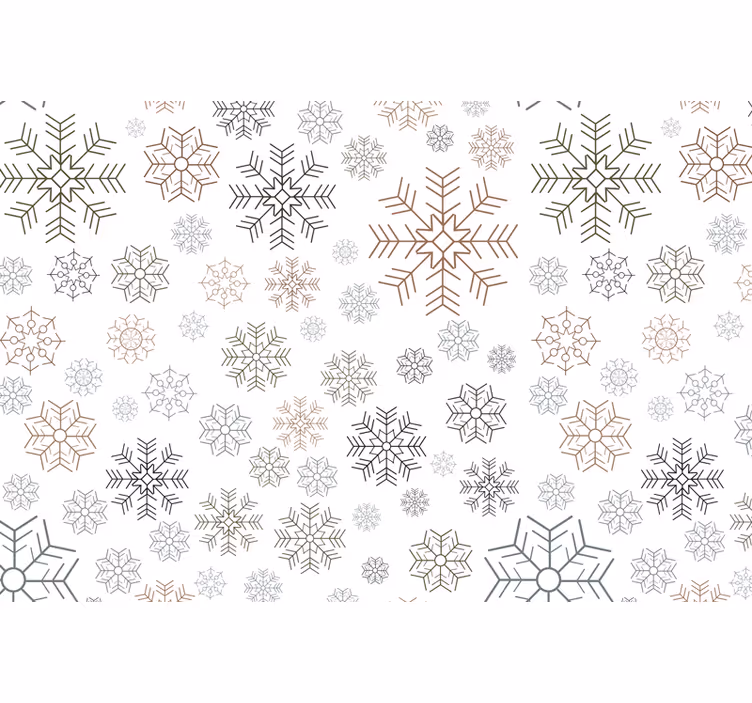Grey roller blind with snowflake patterns - TenStickers
